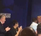  President Trump with the parents of MS-13 victims and Congressman King 