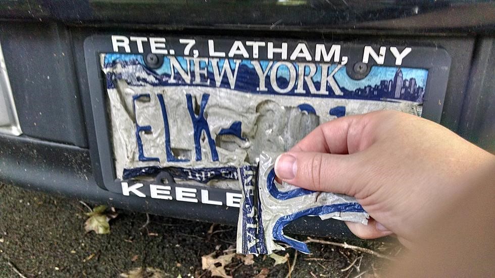 What did the DMV say in May of 2019 about peeling license plates?
